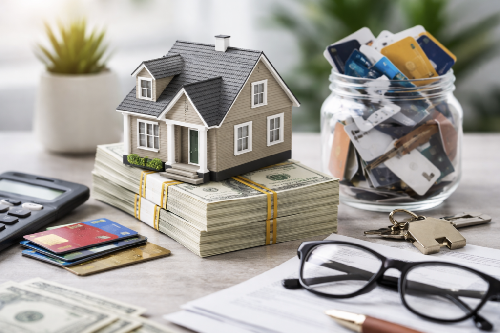 image that represents a hard money refinance debt consolidation loan